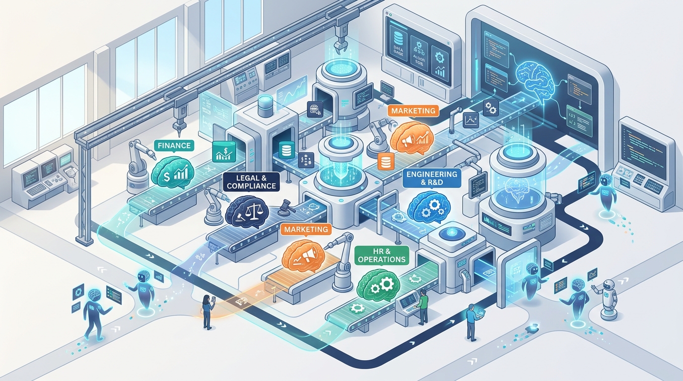 Deep Dive into Pillar 2: What is an Enterprise AI Factory? Transforming Raw AI into Self-Evolving Specialized Brains for Every Business Department Banner Image