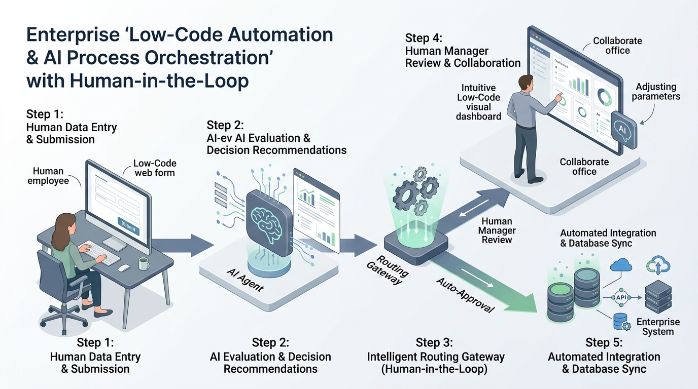 Deep Dive into Pillar 3: What is Low-Code Automation & Process Orchestration? Operationalizing Enterprise AI with Human-in-the-Loop Workflows