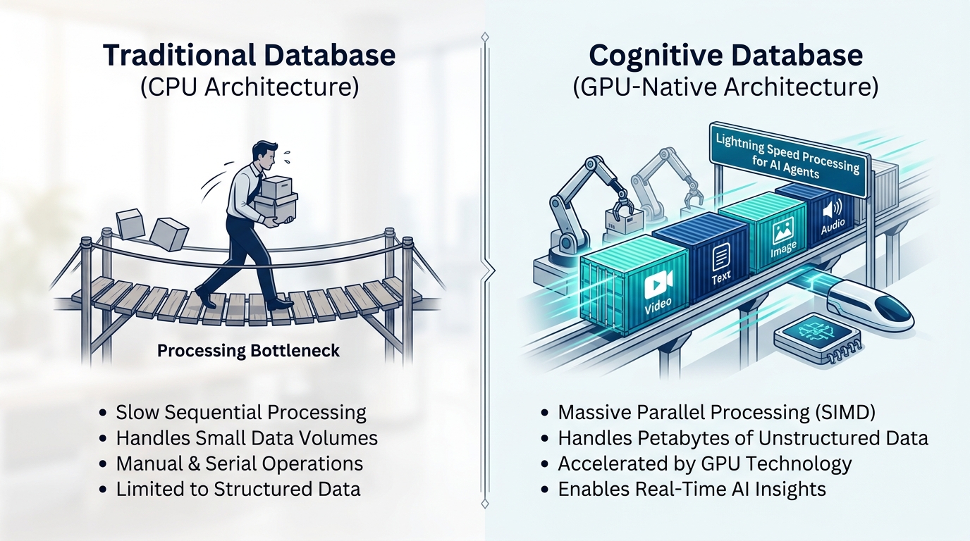 Comparison Between Traditional Database vs Cognitive Database